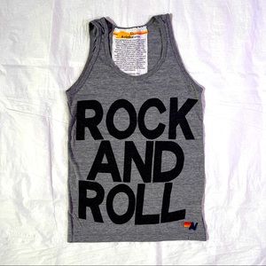 🎶 Aviator Nation Rock And Roll Tank - Adult XS - Unisex - Gray